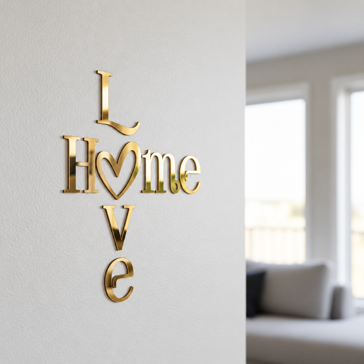 3D Schriftzug „Home Love"