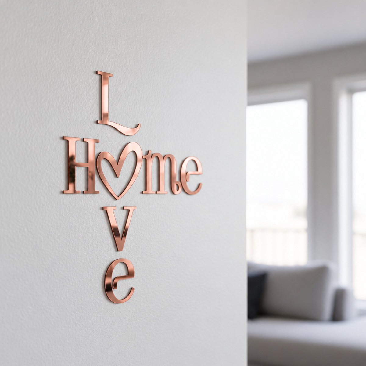 3D Schriftzug „Home Love"