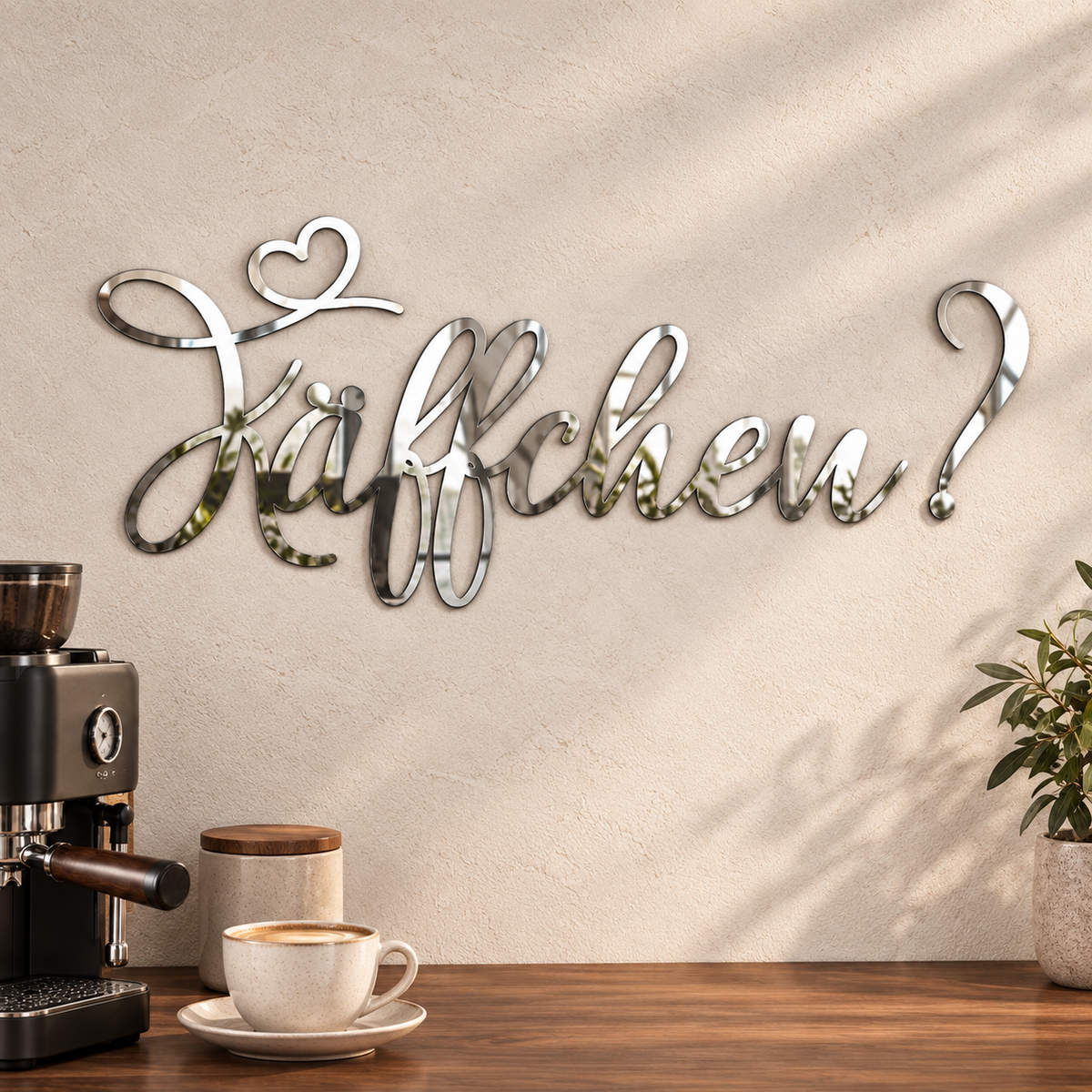3D Schriftzug „Käffchen?"