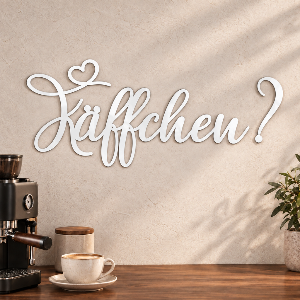 3D Schriftzug „Käffchen?"