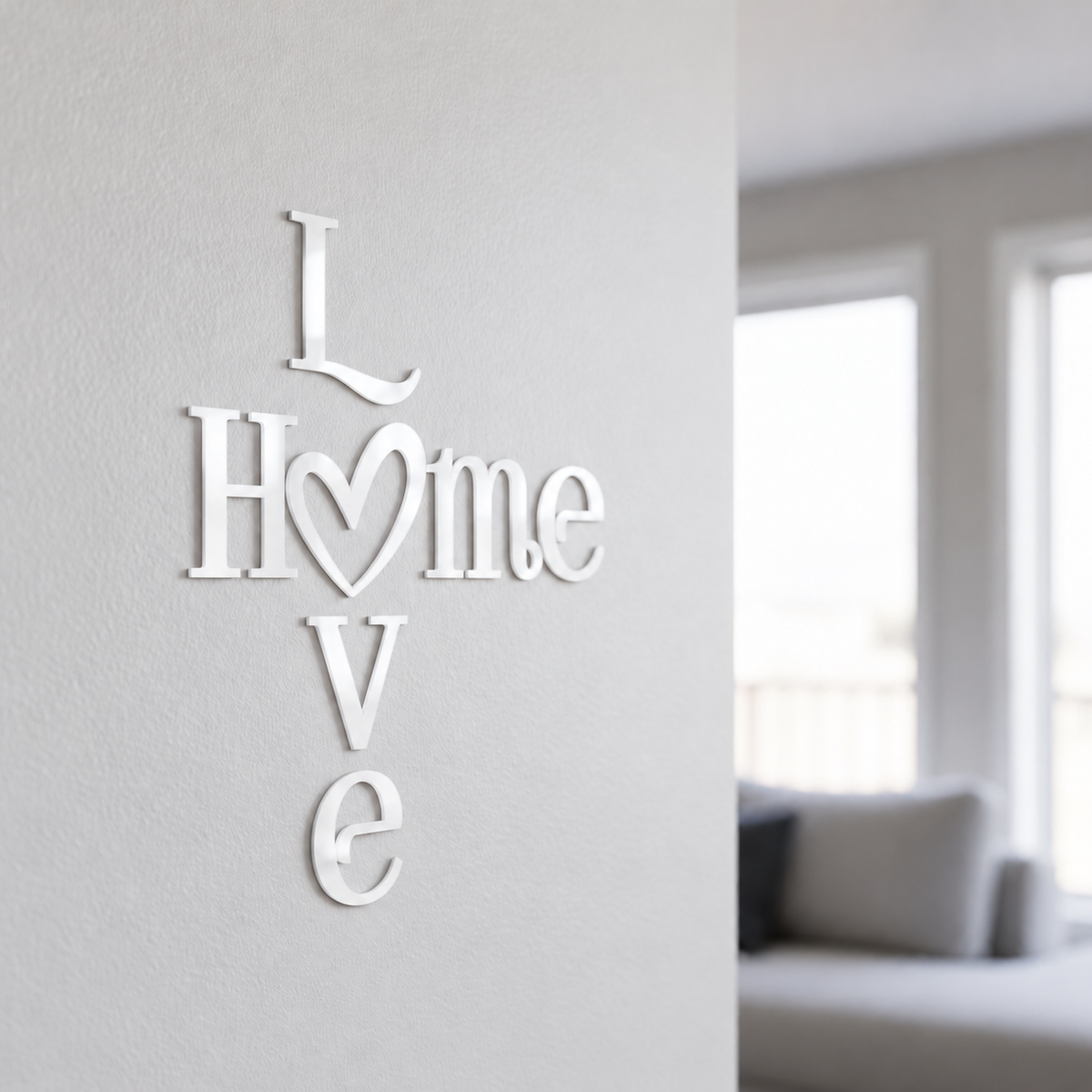3D Schriftzug „Home Love"