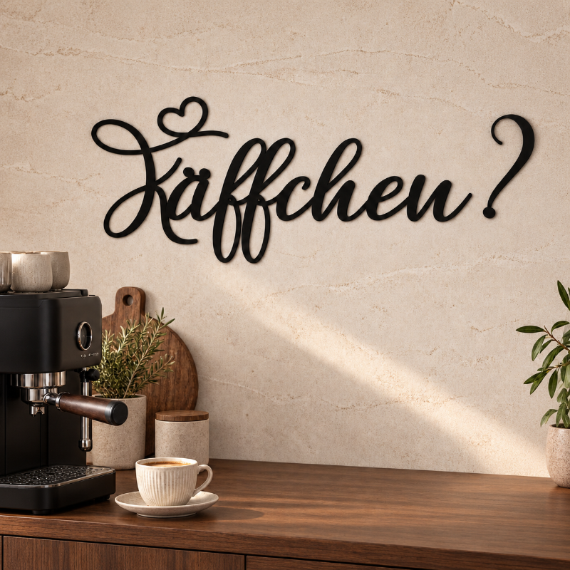 3D Schriftzug „Käffchen?"