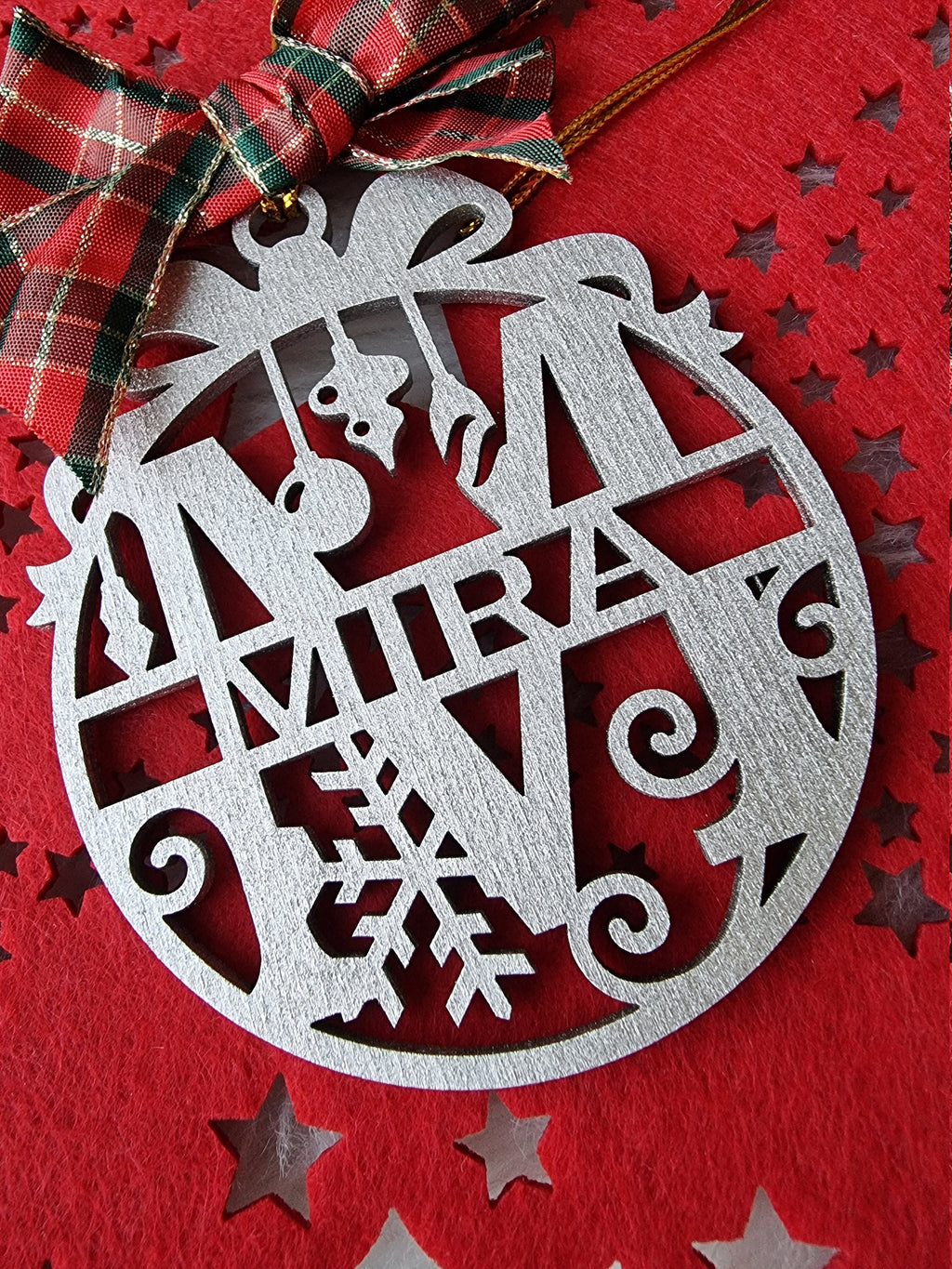 Weihnachtsdeko,Personalisierte Weihnachtkugel, Christbaumanhänger/mit Wunschnamen aus Holz Natur/Weihnachtsgeschenk,weihnachtsdeko mit namen