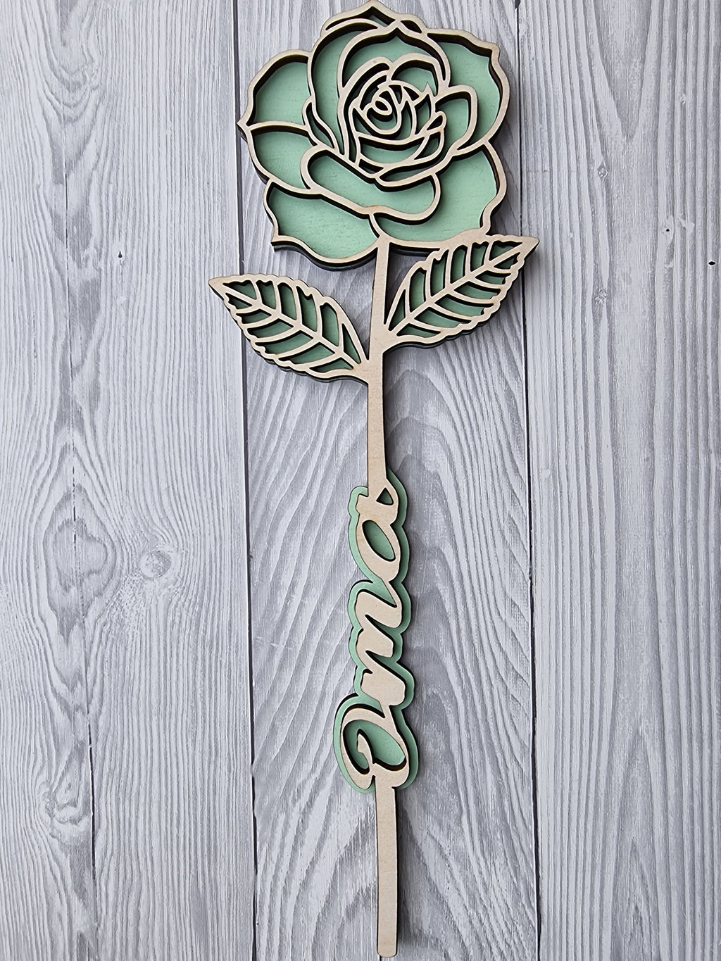 Rose aus Holz mit Audionachricht, Lieblingssong, Podcast, NFC, Kontaktlos ,Personalisierbar, Einzigartige Geschenk