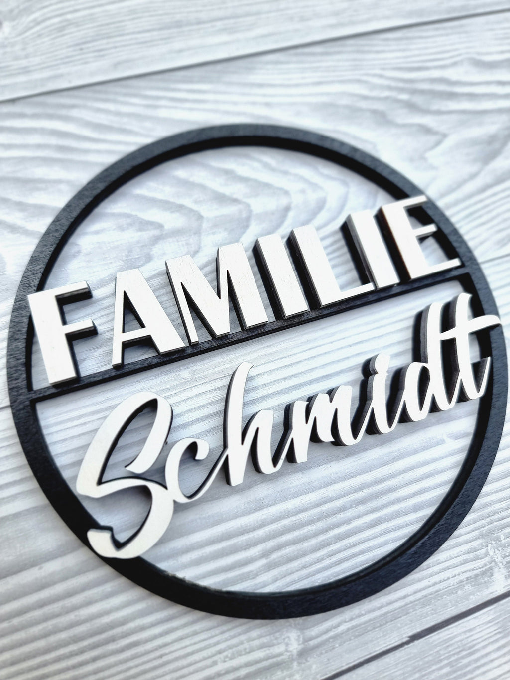 Personalisiertes Familien Türschild / Namensschild