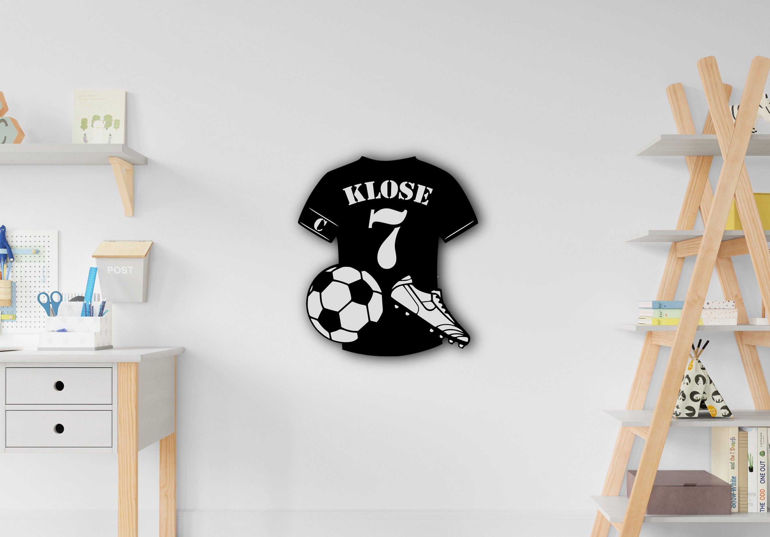 Personalisierte Fußball-Trikot/Personalisierte Fußballspieler Namensschild/Geschenk für Fußball Spieler