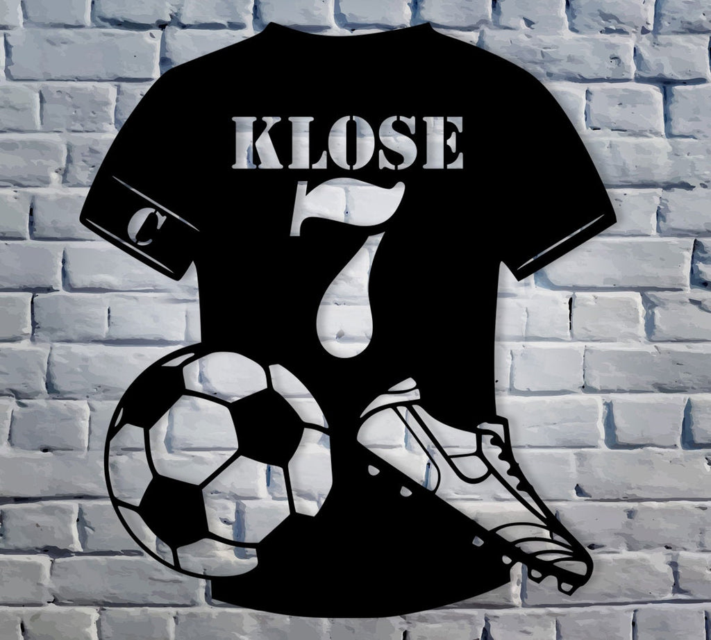 Personalisierte Fußball-Trikot/Personalisierte Fußballspieler Namensschild/Geschenk für Fußball Spieler