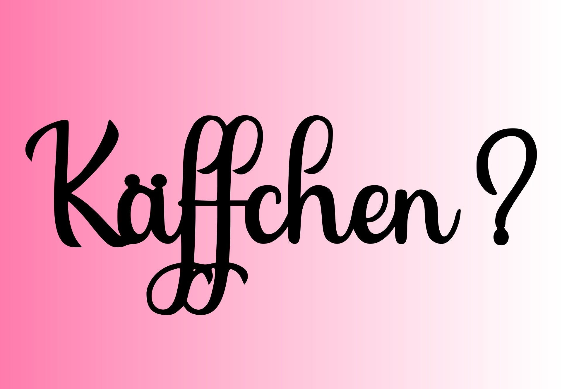 Käffchen ? | Schriftzug 3D aus Acrylglas und Holz | Wanddeko Küche | Küchendeko | Kaffeebar | Geschenk Kaffeeliebhaber