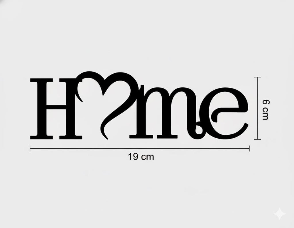 HOME Schriftzug aus Holz 20cm |Heim & Herz Deko | Wanddeko Liebe | Geschenkidee