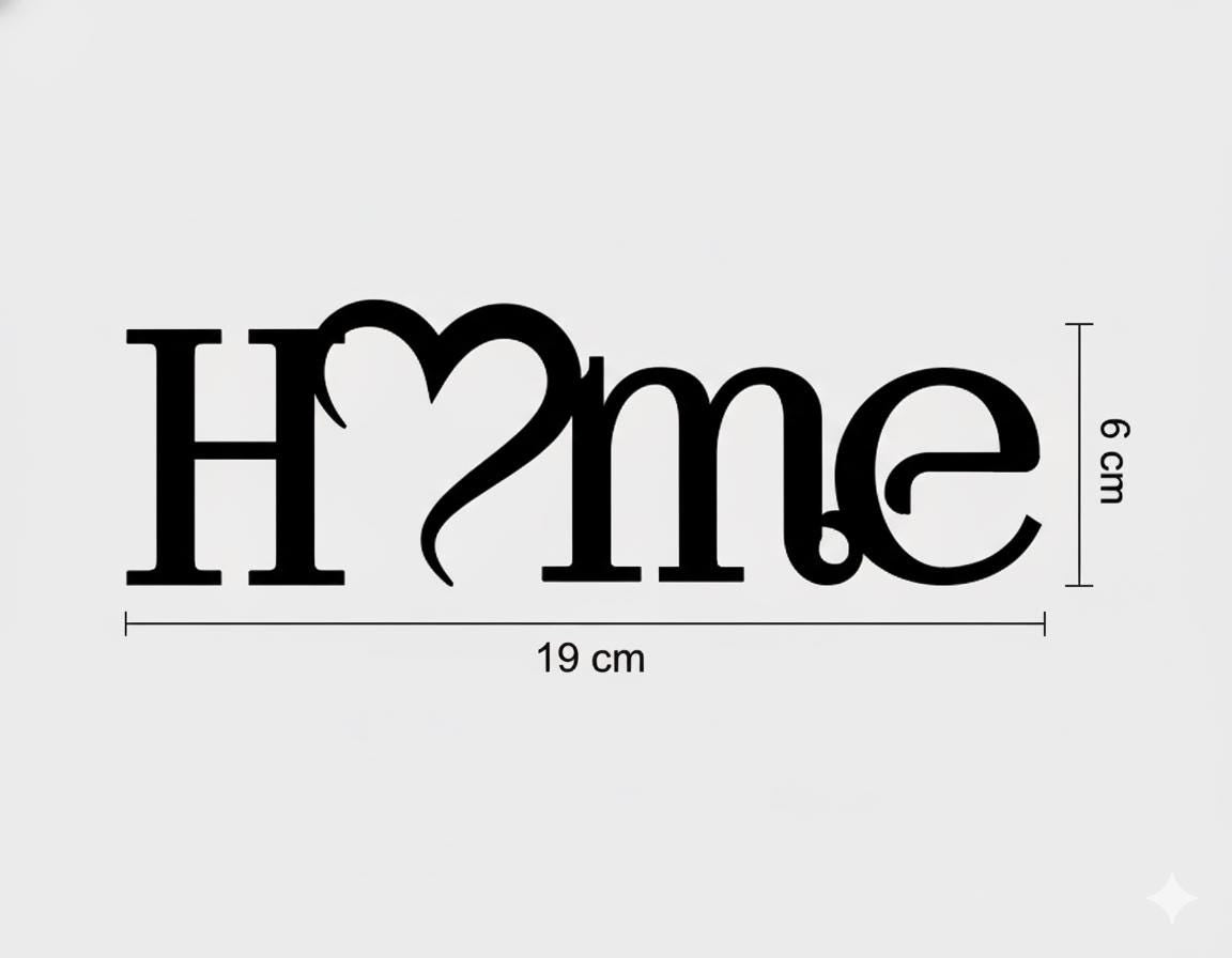 HOME Schriftzug aus Holz 20cm |Heim & Herz Deko | Wanddeko Liebe | Geschenkidee