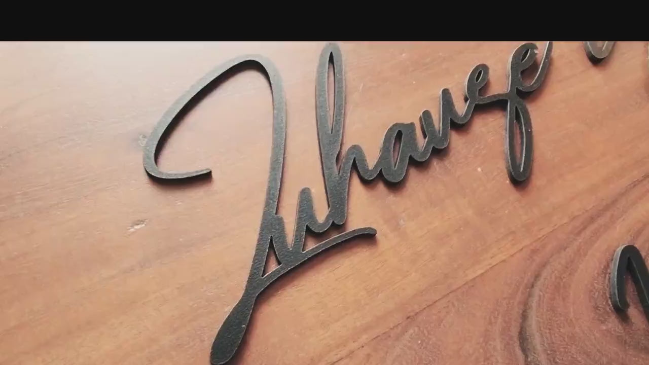 Zuhause ist wo dein Herz ist | Schriftzug 3D aus Holz | Wanddeko | Deko Wohnzimmer