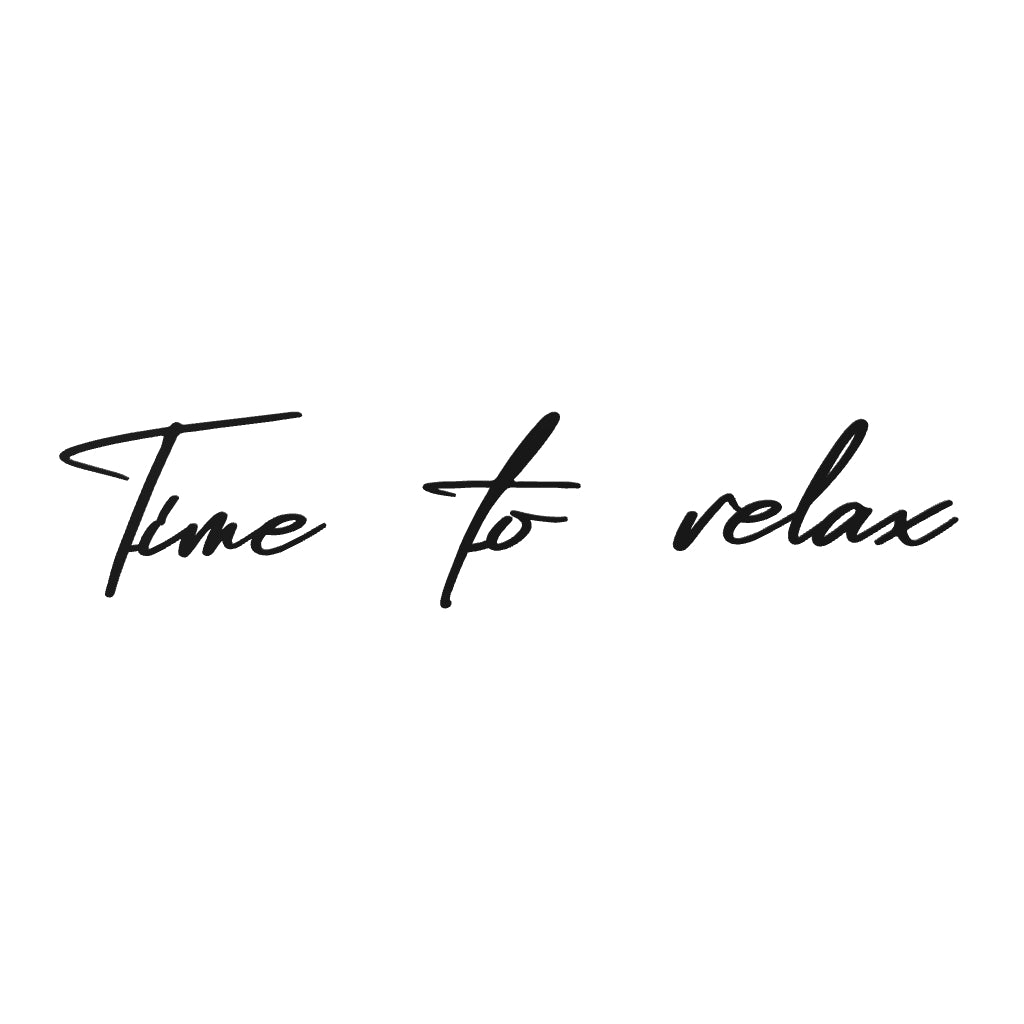 3D Schriftzug „Time to Relax?"